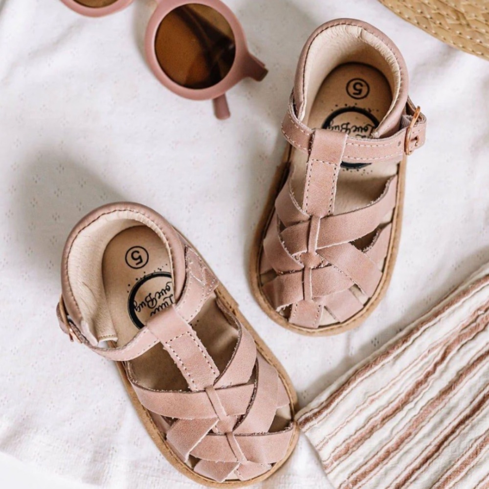 Little Love Bug Sandals Size 3 Blush